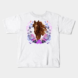 Horse wreath Kids T-Shirt